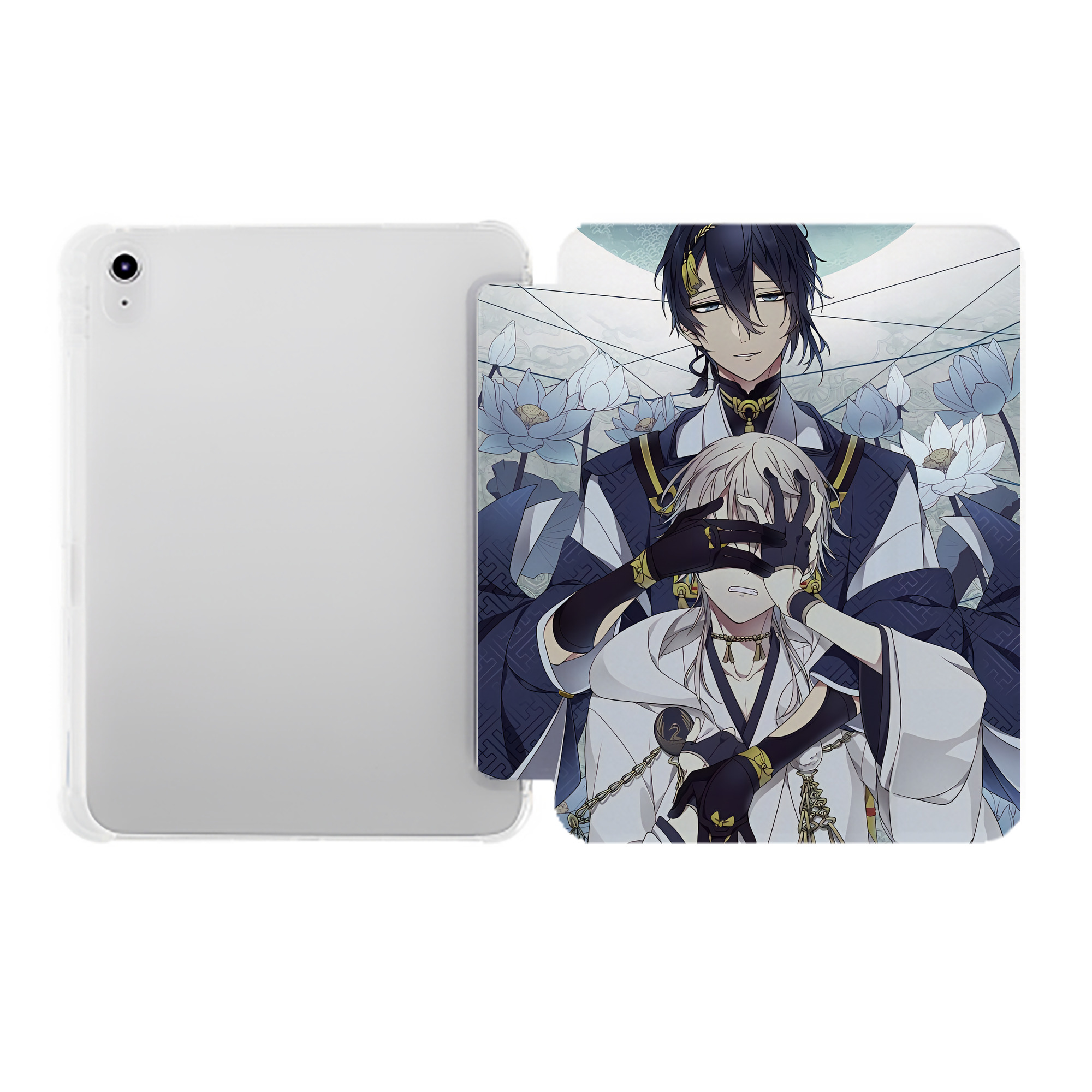 （画像用） 刀剣乱舞 Touken Ranbu IPad ケース ペン収納付き 三つ折りスタンド PUレザー×シリコン 対応機種9.5/10.5/10.9インチ
